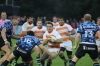 Andrew Henderson tries to pick his way through Bedford's defence