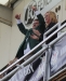 Ealing fans celebrate a try