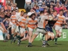 Alex Bradley stops a Bristol defence