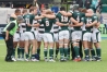 Team huddle v London Scots