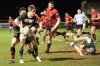Andrew Henderson tries to offload